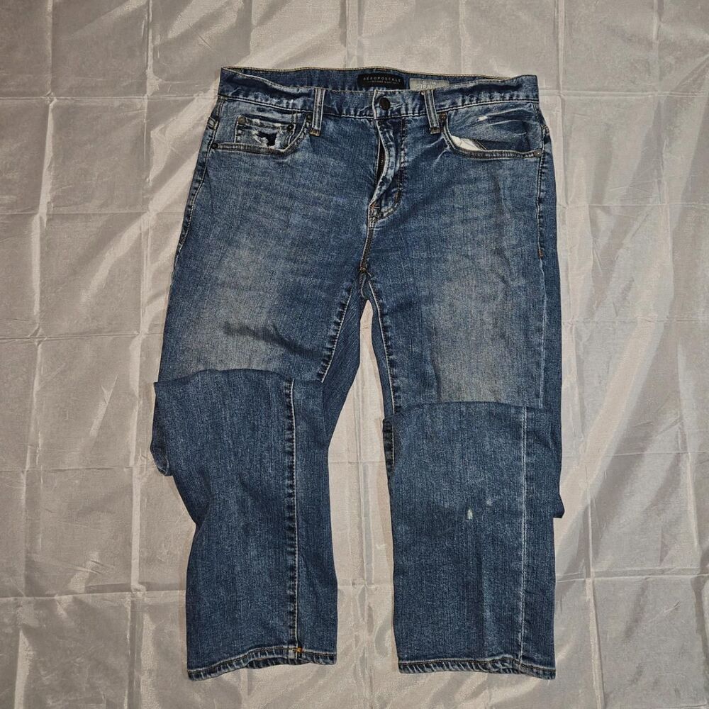 Aeropostale Men's Blue and Navy Jeans